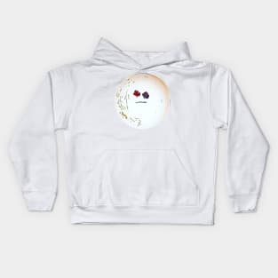 Parsley Moon Face Kids Hoodie